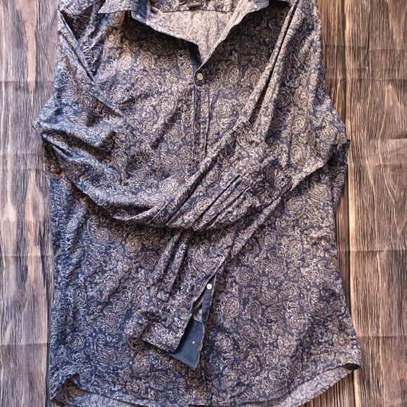 Cremieux Premium Denim Long Sleeve Button Down-Medium - Picture 2 of 5